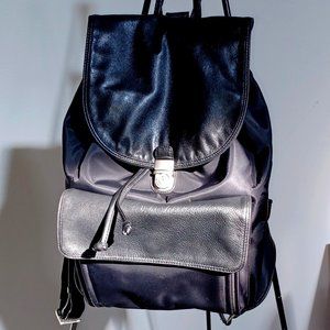 Picard Black Nylon Leather backpack